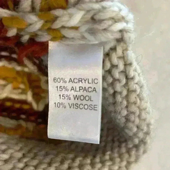 Elsamanda Anthropologie Turtleneck‎ Sweater Western Boho Aztec Print Size Small - Picture 5 of 8